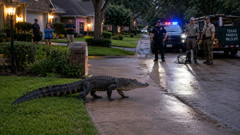 Alligator Wandering Near Homes Reminds Texans Why Spring and Summer Sightings Pick Up